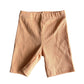 Orange Ribbed Bike Shorts - Little Joy Co.