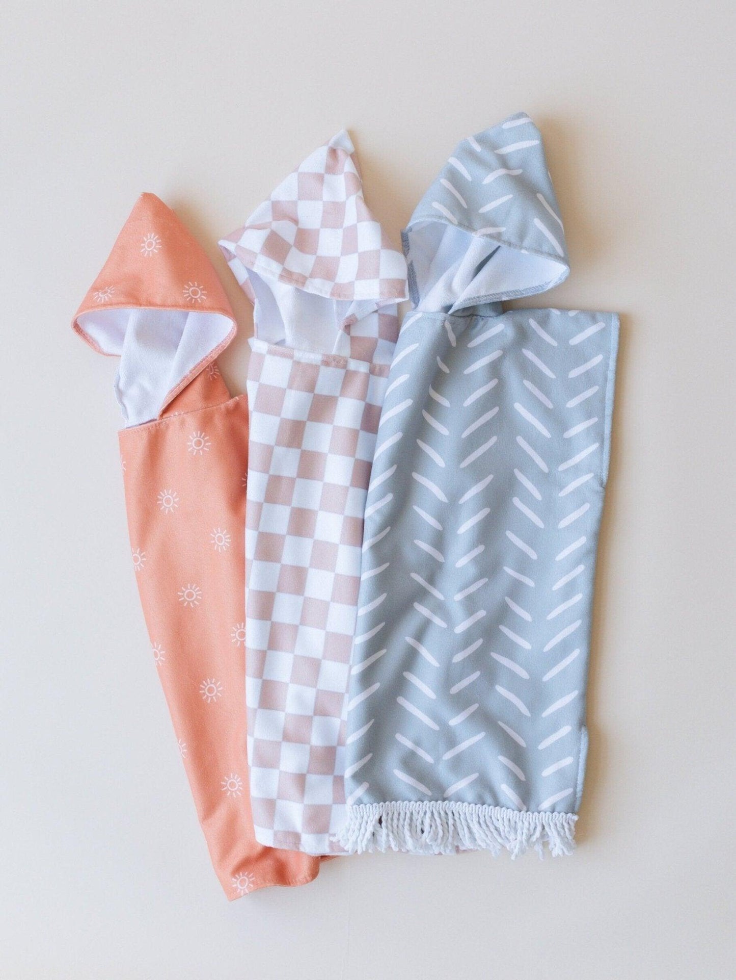 Orange Sun Beach Towel Poncho - Little Joy Co.