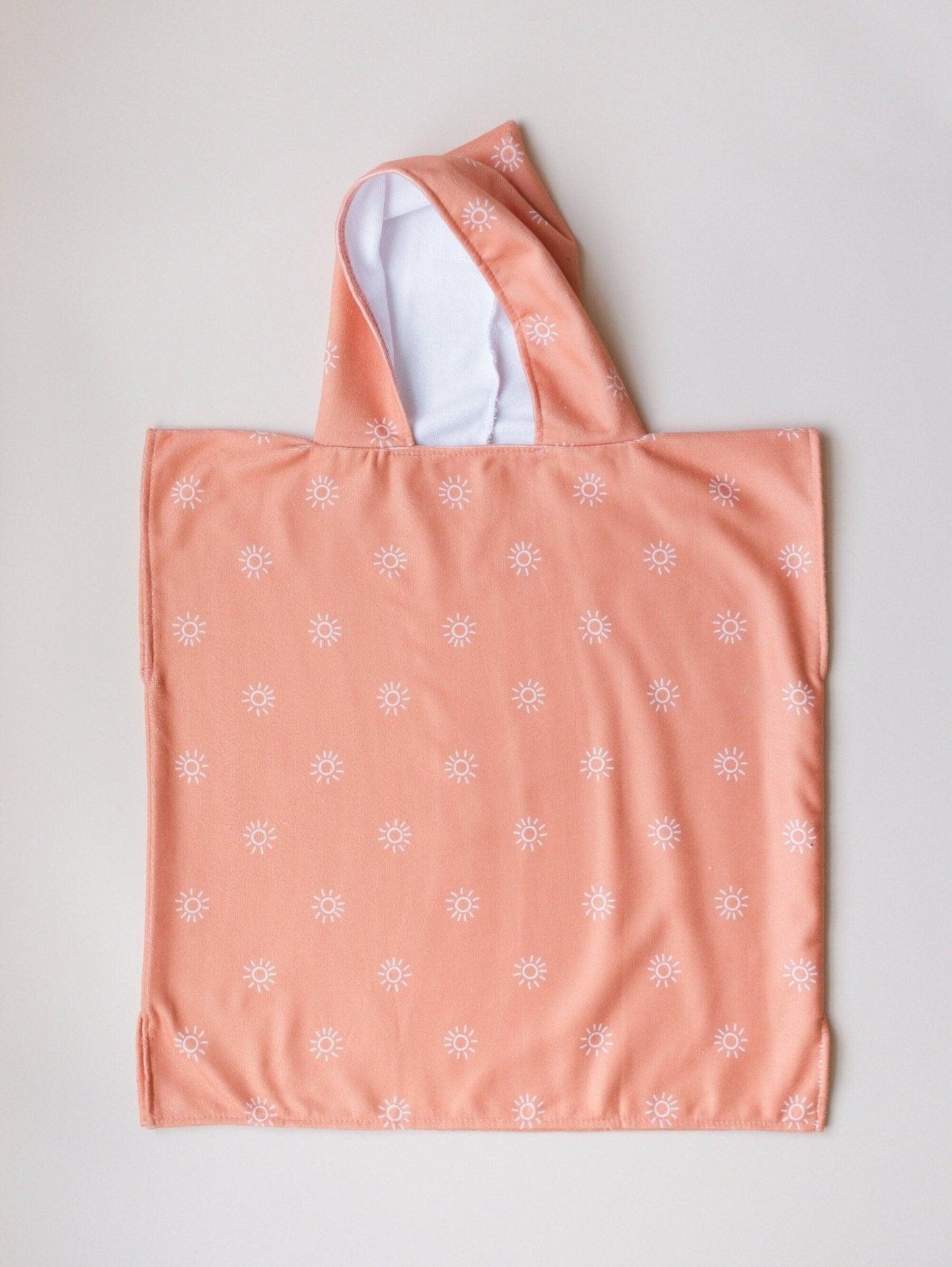 Orange Sun Beach Towel Poncho - Little Joy Co.