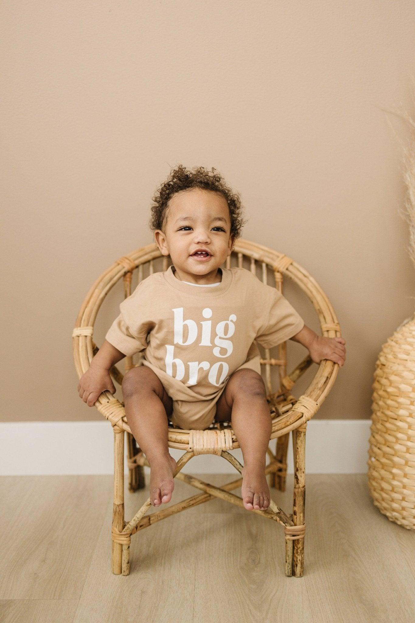 Organic Cotton Big Bro T - Shirt Romper - Little Joy Co.