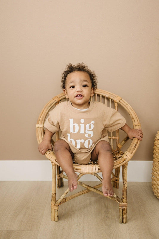 Organic Cotton Big Bro T - Shirt Romper - Little Joy Co.