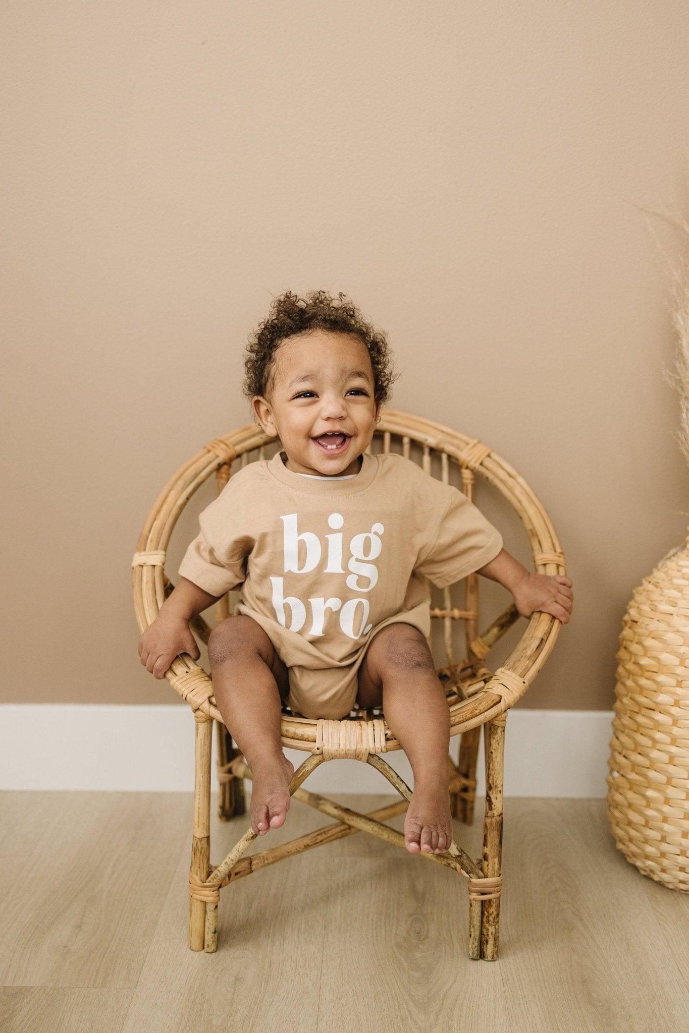 Organic Cotton Big Bro T - Shirt Romper - Little Joy Co.