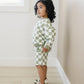 Organic Cotton Checkered Crewneck & Shorts Set - Little Joy Co.