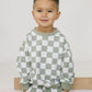 Organic Cotton Checkered Jogger Set - more colors - Little Joy Co.