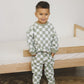 Organic Cotton Checkered Jogger Set - more colors - Little Joy Co.