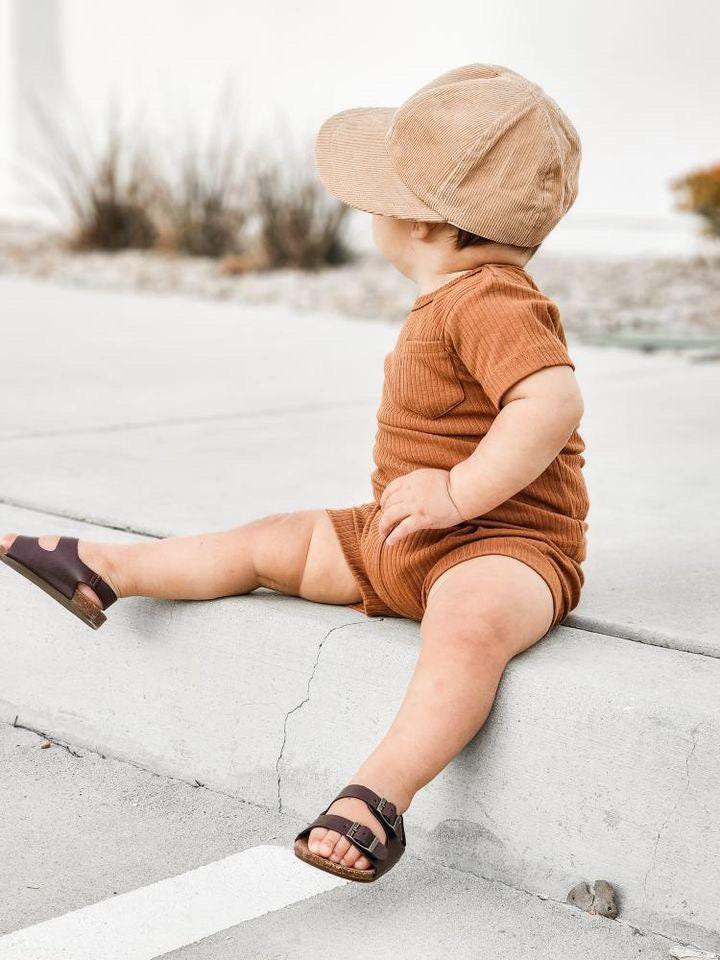 Organic Cotton Ribbed 2pc Outfit - more colors - Little Joy Co.
