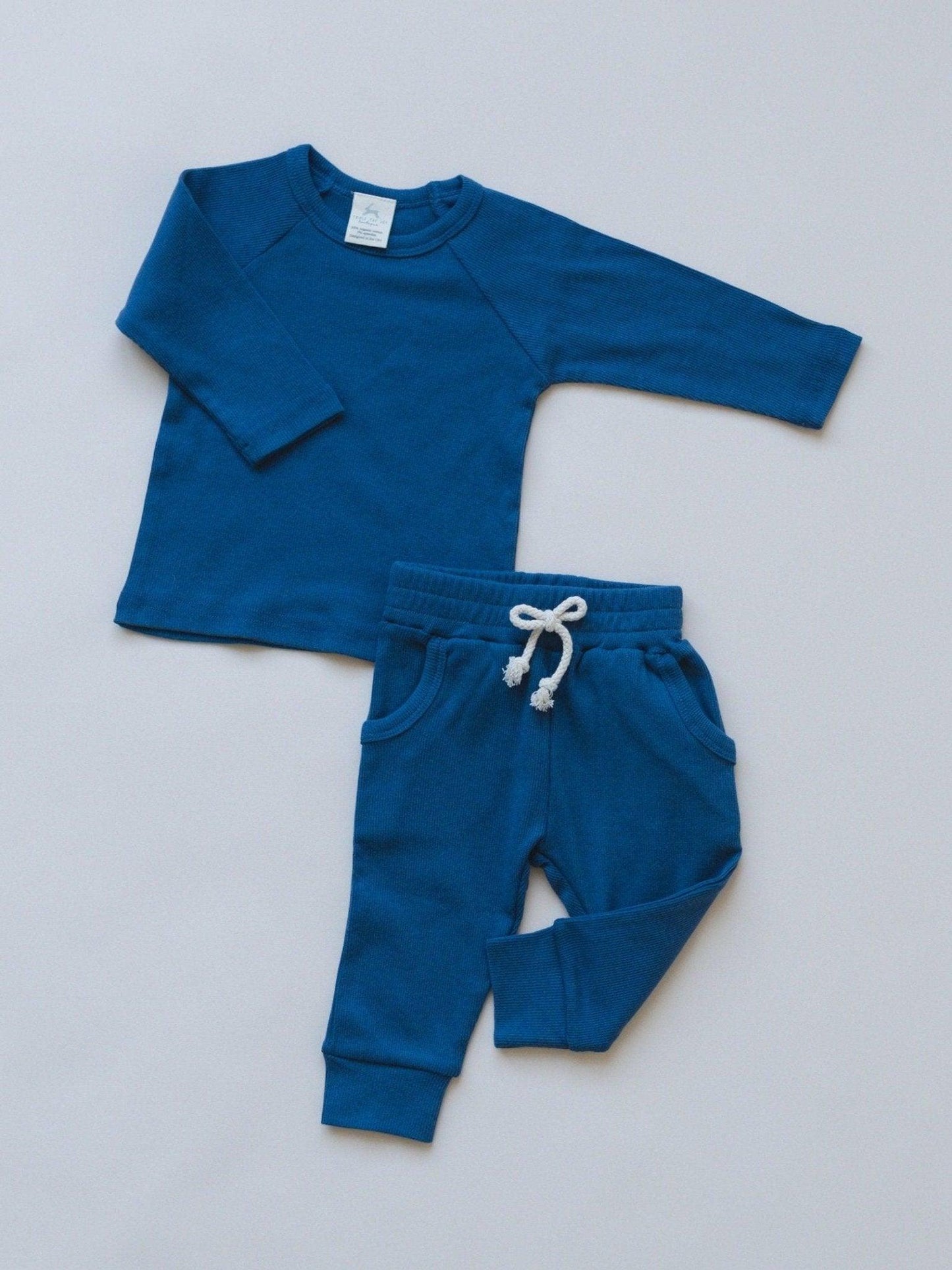 Organic Cotton Ribbed 2pc Set - more colors - Little Joy Co.