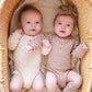 Organic Knit Bodysuit- Mocha Checker