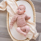 Organic Knit Bodysuit- Mocha Checker