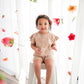 Organic Knit Short Set - Tan Floral