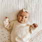 Organic Knit Sweater - Cream Pom