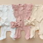 Organic Zip Footie Set | Milk