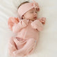 Organic Zip Footie Set | Pink