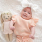 Oversized Bow Headband - White Pointelle Knit