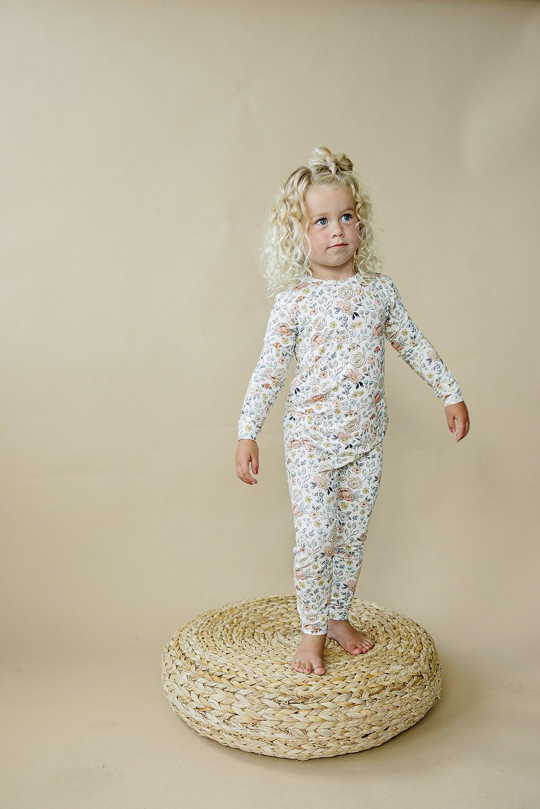 Pastel Petals 2pc Modal Pajamas - Little Joy Co.