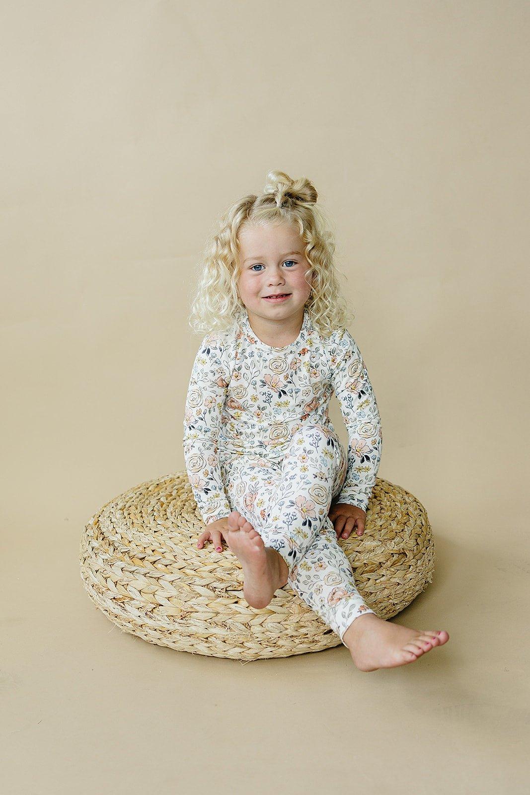 Pastel Petals 2pc Modal Pajamas - Little Joy Co.