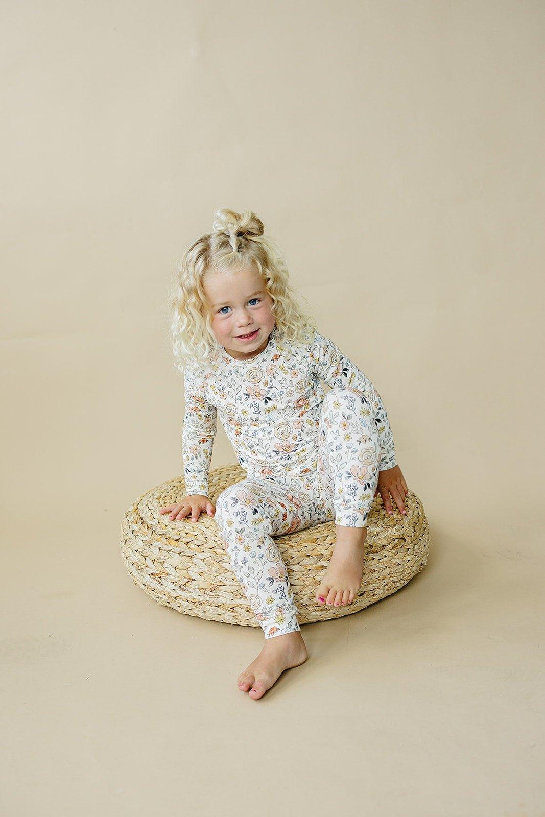 Pastel Petals 2pc Modal Pajamas - Little Joy Co.