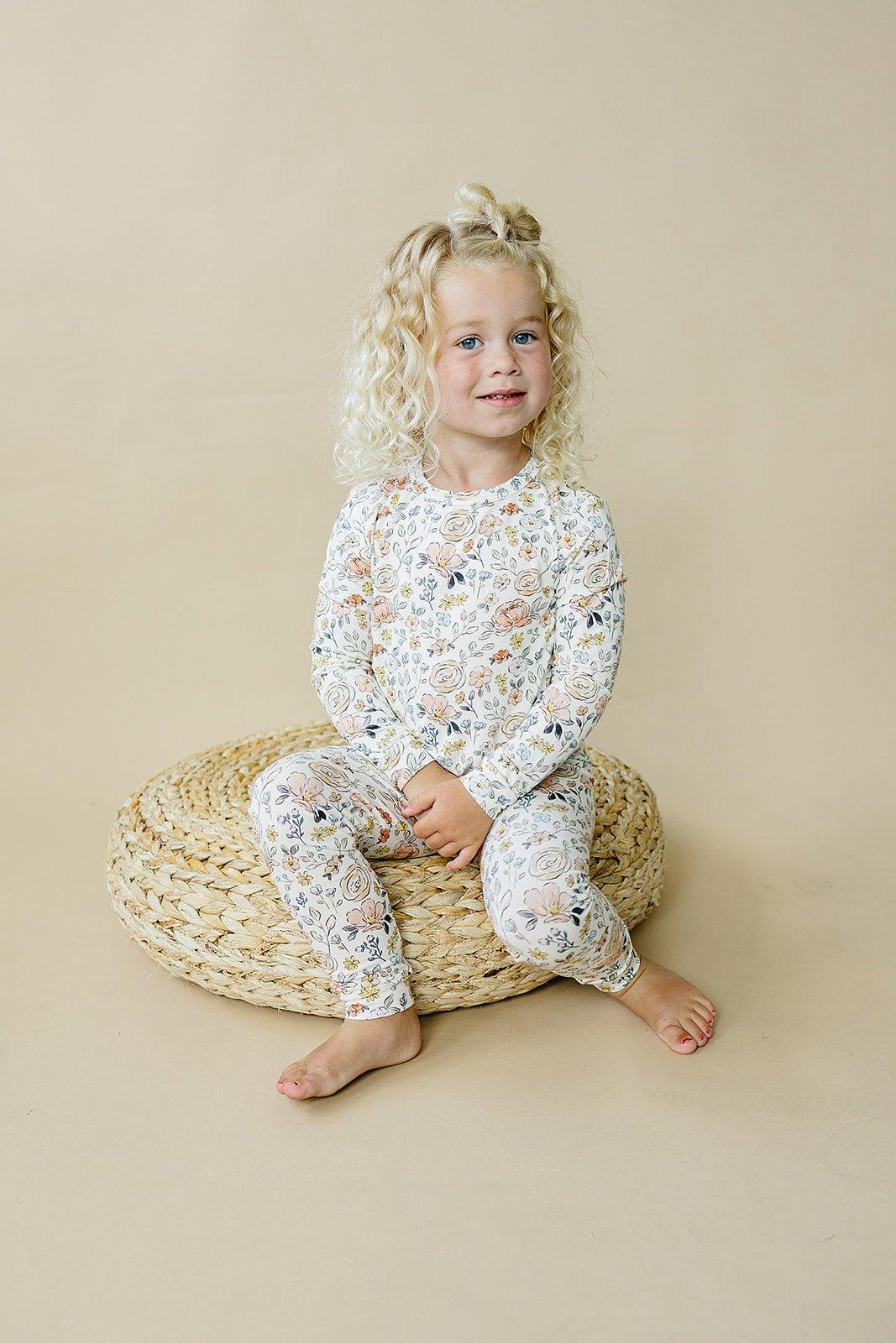 Pastel Petals 2pc Modal Pajamas - Little Joy Co.