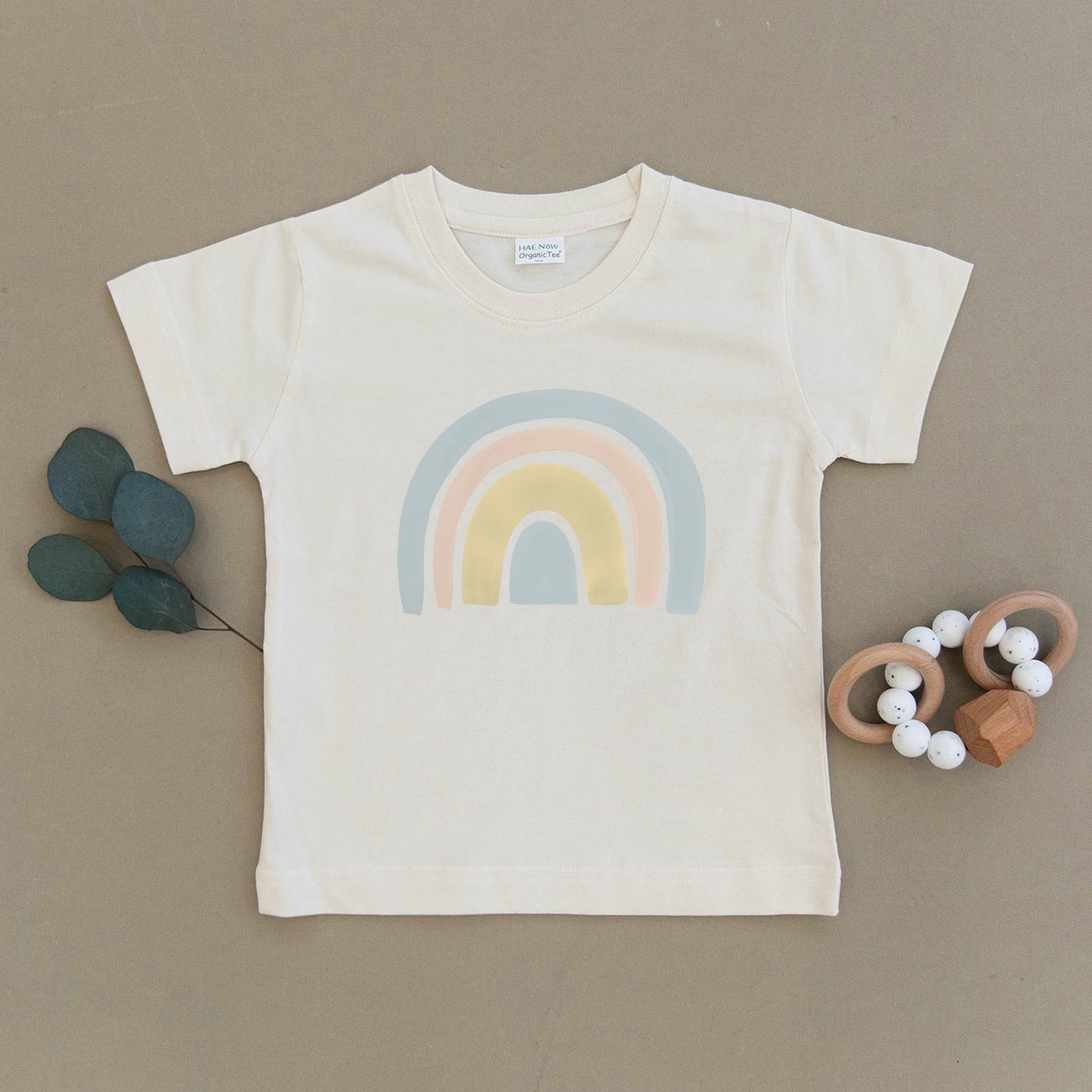 Pastel Rainbow Baby Organic Toddler Tee