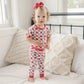 Patriotic Checker 4th of July 2pc Bamboo Pajamas - Little Joy Co.