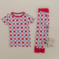 Patriotic Checker 4th of July 2pc Bamboo Pajamas - Little Joy Co.