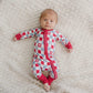 Patriotic Checker 4th of July Bamboo Zippy Romper - Little Joy Co.