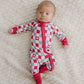 Patriotic Checker 4th of July Bamboo Zippy Romper - Little Joy Co.