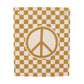 checkered peace sign banner