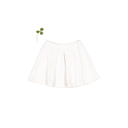 The Terry Skirt - Pearl Dot