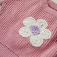 Pink Daisy Hand Embroidered Sweater - Little Joy Co.