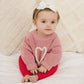 Pink Heart Hand Embroidered Sweater - Little Joy Co.