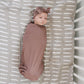 Plum Bamboo Stretch Swaddle - Little Joy Co.