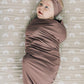 Plum Bamboo Stretch Swaddle - Little Joy Co.