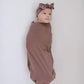 Plum Bamboo Stretch Swaddle - Little Joy Co.