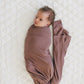 Plum Bamboo Stretch Swaddle - Little Joy Co.