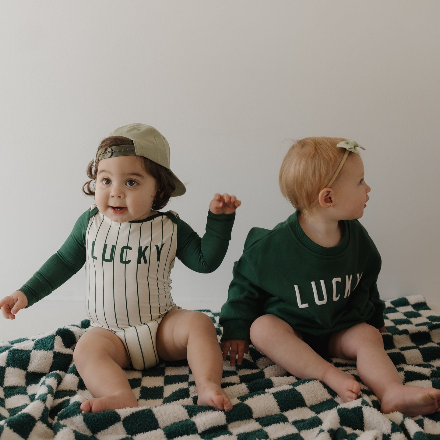 Long Sleeve Bamboo Snapsuit | Lucky