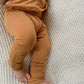 Fold-Over Footie Bamboo Leggings | Clay