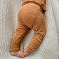 Fold-Over Footie Bamboo Leggings | Clay