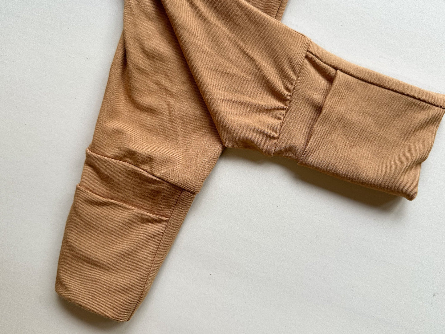 Fold-Over Footie Bamboo Leggings | Clay