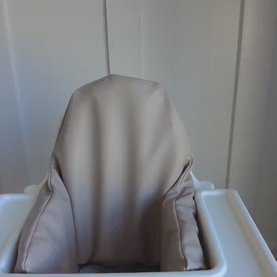 Beige Vegan Leather IKEA Antilop Cushion Cover