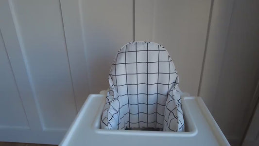 White & Black Windowpane IKEA Antilop Cushion Cover