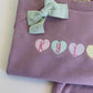 Custom Embroidered Valentine's Organic Cotton Jogger Set - Candy Hearts