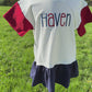 Custom Embroidered 4th of July Colorblock Peplum Set