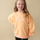 Sweatshirt mit Rundhalsausschnitt und individueller Stickerei - Creamsicle Orange