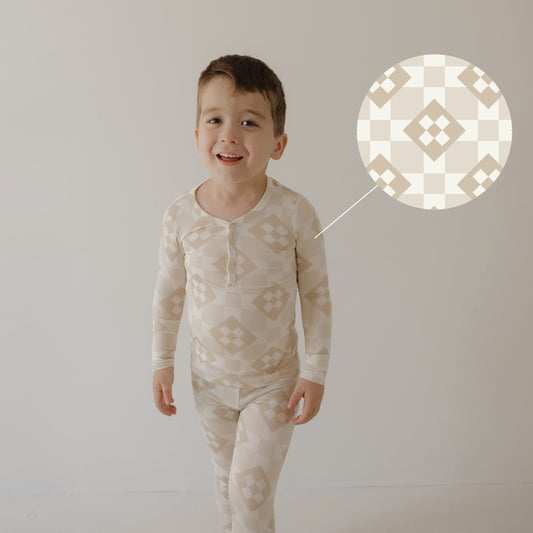 Bamboo Two Piece Pajamas | Cottage Quilt