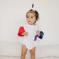 Red, White & Blue Colorblock T - Shirt Romper - Little Joy Co.