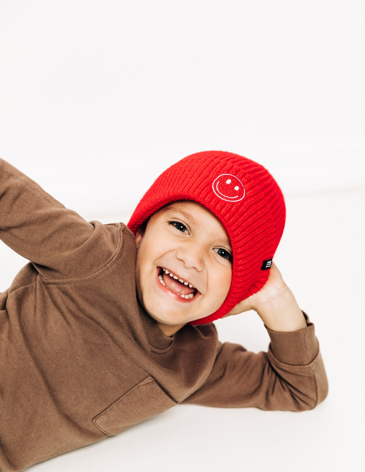 Rust Smiley Beanie