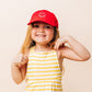 Dusty Rose Smiley Face Hat