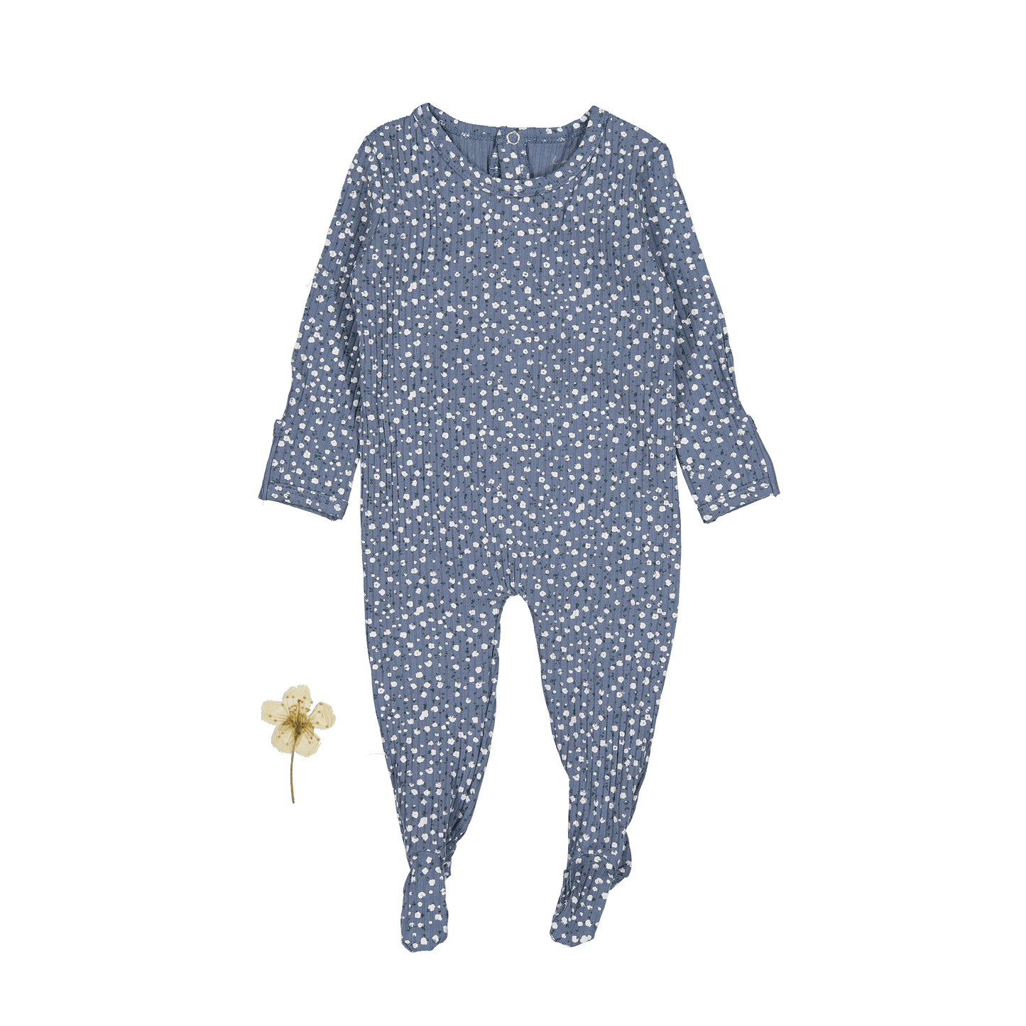 The Printed Romper - Midnight Bud