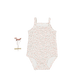 The Printed Tank Onesie - Pearl Bud